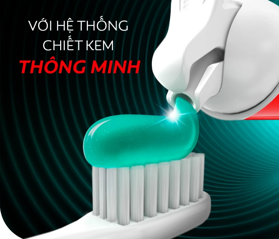  Kem đánh răng Colgate vòi nhấn thông minh, khóa chân không hạn chế tiếp xúc vi khuẩn 130g/ ống 