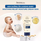  Bộ Dự Sinh Aveeno Baby - Sữa Tắm Yến Mạch 236ml x2, Kem Dưỡng Ẩm Tức Thì 100g 