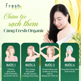  Dầu Gội FRESH ORGANIC Tinh Chất Tràm Giảm Gàu (Anti Dandruff) / Tinh Chất Hương Thảo Giảm Gãy Rụng (Volumizing) 500g 
