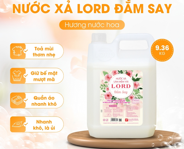  Nước xả làm mềm vải Lord 9.36 kg 