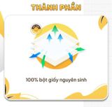  Hộp khăn giấy rút hộp giấy ăn 3 màu cao cấp EcoWipes 180 tờ không bụi vụn 