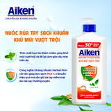  Nước rửa tay Aiken Sạch khuẩn Dưỡng ẩm, Khử mùi 494g 