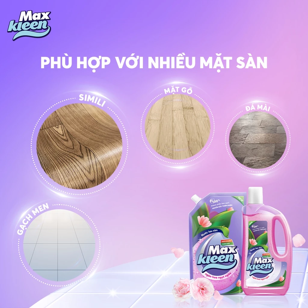  Nước Lau Sàn MaxKleen Chai 1Kg 