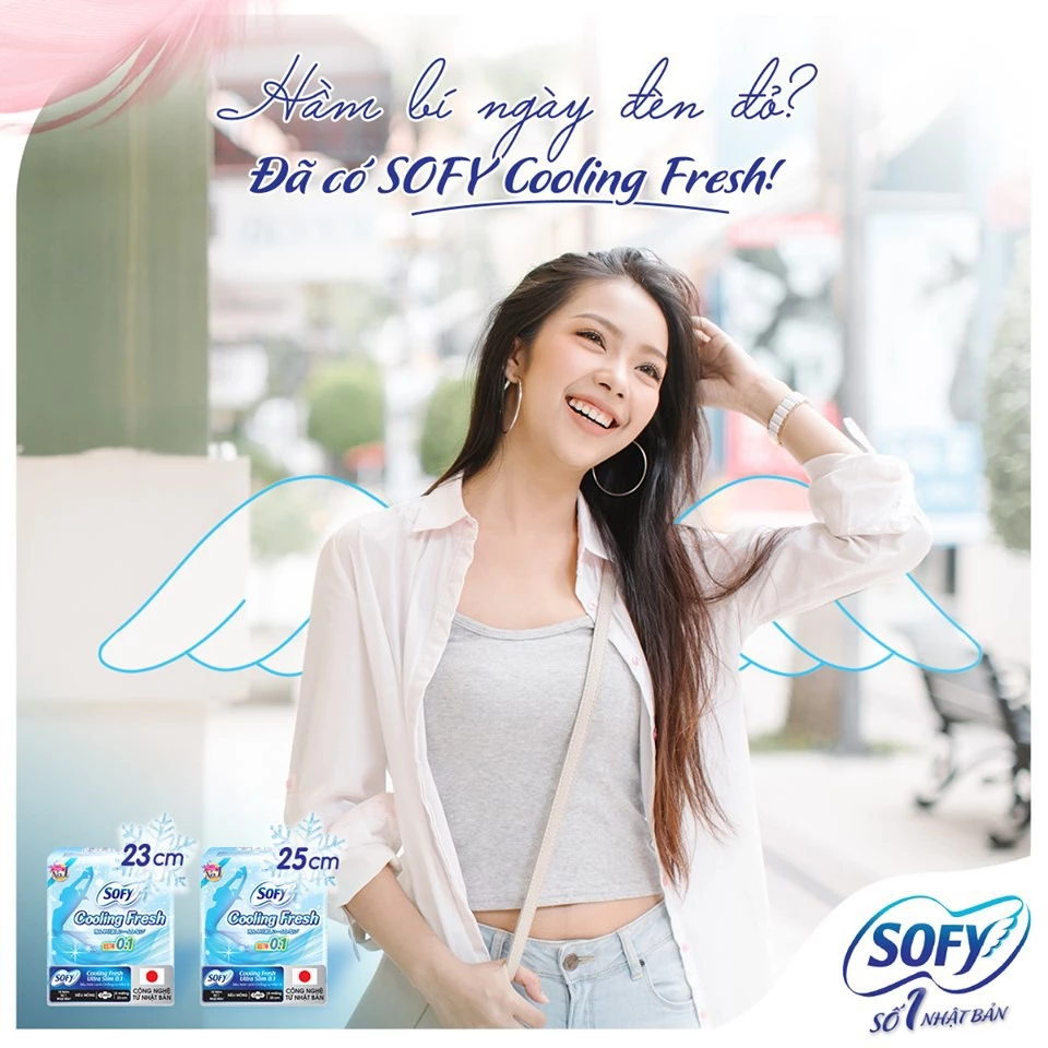  Băng vệ sinh Sofy Cooling Fresh siêu mỏng cánh 23cm 8 miếng 
