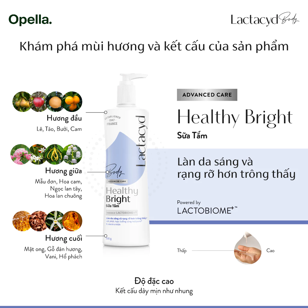  Sữa tắm Lactacyd Healthy Bright làm đều màu da, mang lại làn da sáng khỏe, rạng rỡ và tự tin 