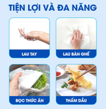  Giấy Ăn Để Bàn TOMIE Cao Cấp 5 Lớp Giấy Lau Mặt Lau Tay Không Bụi Dai Mịn Thấm Hút Tốt An Toàn Mẹ & Bé 175x155mm 