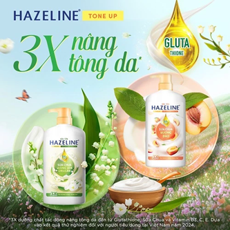  Sữa tắm Hazeline Tone Up Sữa Chua 670g 