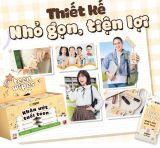  Hộp 20 gói khăn ướt mini size Teen EcoWipes gói 8 tờ không mùi 