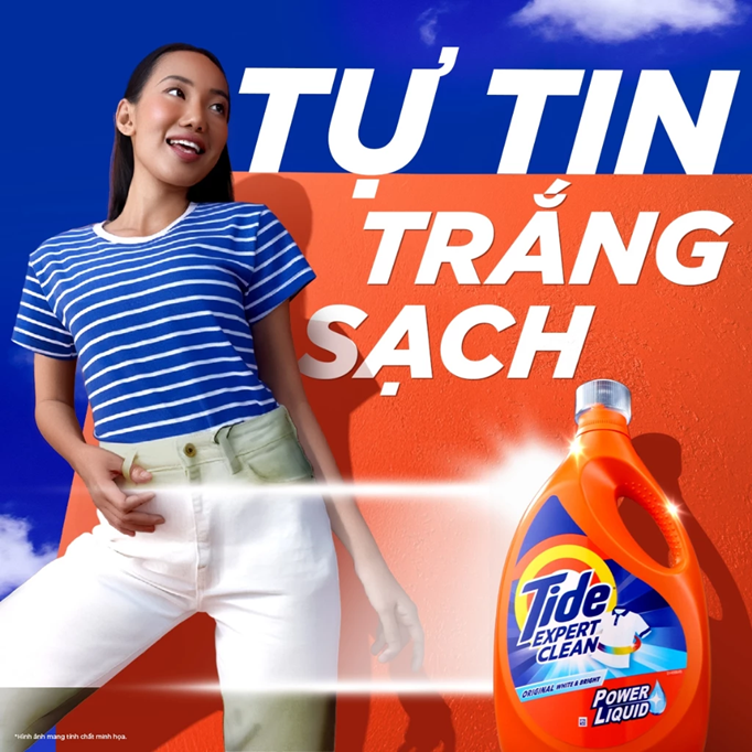  Chai Nước Giặt TIDE Mỹ Giặt Sạch Trắng Sáng/ Cánh Đồng Hoa Size 0.86KG-2.67KG 