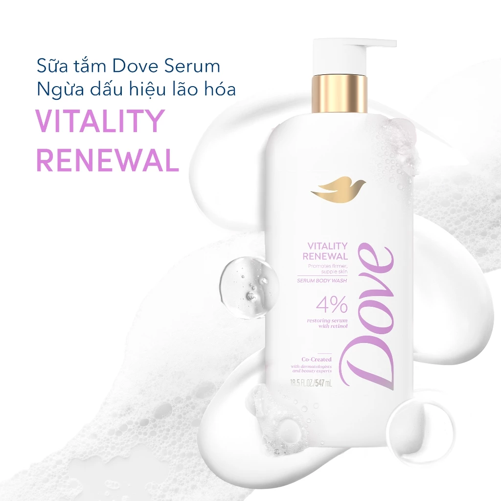  Sữa tắm Dove Serum Dưỡng da chuyên sâu 547ml 