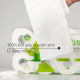  Giấy vệ sinh giấy cuộn cao cấp EcoWipes 3 lớp lốc 10 cuộn có lõi/ không lõi mềm dai thấm hút tốt 
