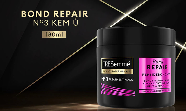  Kem ủ TRESemmé Keratin Smooth/ Bond Repair Cho Tóc Vào Nếp, Giảm Gãy Rụng 180 ml 