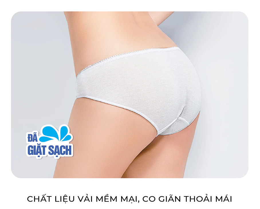  Quần Lót Miễn Giặt Sau Sinh Body-Mate Nữ, 5 Cái/Bao 