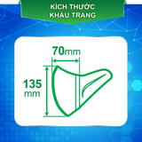  Khẩu trang Unicharm 3D Mask High Block siêu bảo vệ size M hộp 100 miếng 