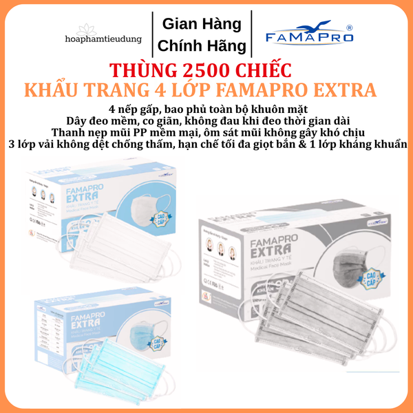  Khẩu trang 4 lớp Famapro Extra (50 cái/hộp) 