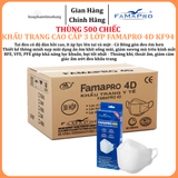  Khẩu trang 3 lớp Famapro 4D KF94 hộp 10 cái 