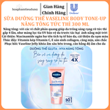  Vaseline Body Tone-Up Sữa dưỡng thể nâng tông tức thì 300 ml 