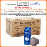  Khẩu trang 3 lớp Famapro 4D KF94 hộp 10 cái 