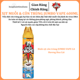  Bình xịt Muỗi & Côn trùng Jumbo Vape 600ml 