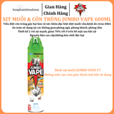  Bình xịt Muỗi & Côn trùng Jumbo Vape 600ml 