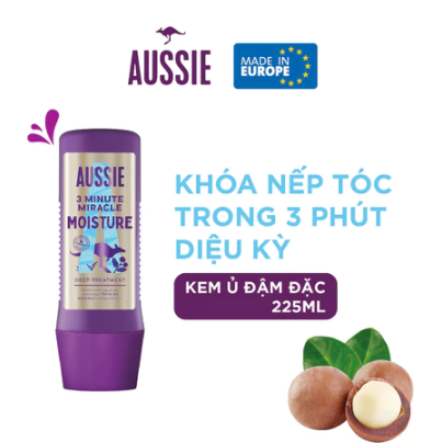  Dầu Gội/ Dầu xả/ Kem ủ Aussie giúp tóc chắc khỏe, Suôn mượt và bồng bềnh - Châu Âu 