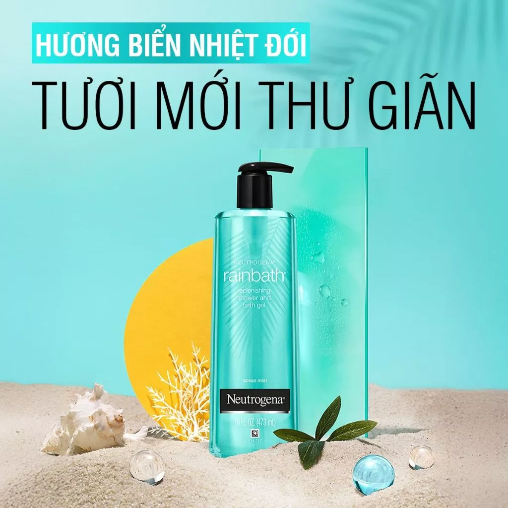  Sữa Tắm Dạng Gel Neutrogena Rainbath Làm Sạch Sâu & Dưỡng Ẩm Cho Làn Da Mềm Mượt (473ml) 