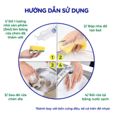  Túi Nước Rửa Chén EZ Clean 3,5kg, sạch nhanh dầu mỡ, không phẩm màu, dịu da tay, bổ sung vitamin E 