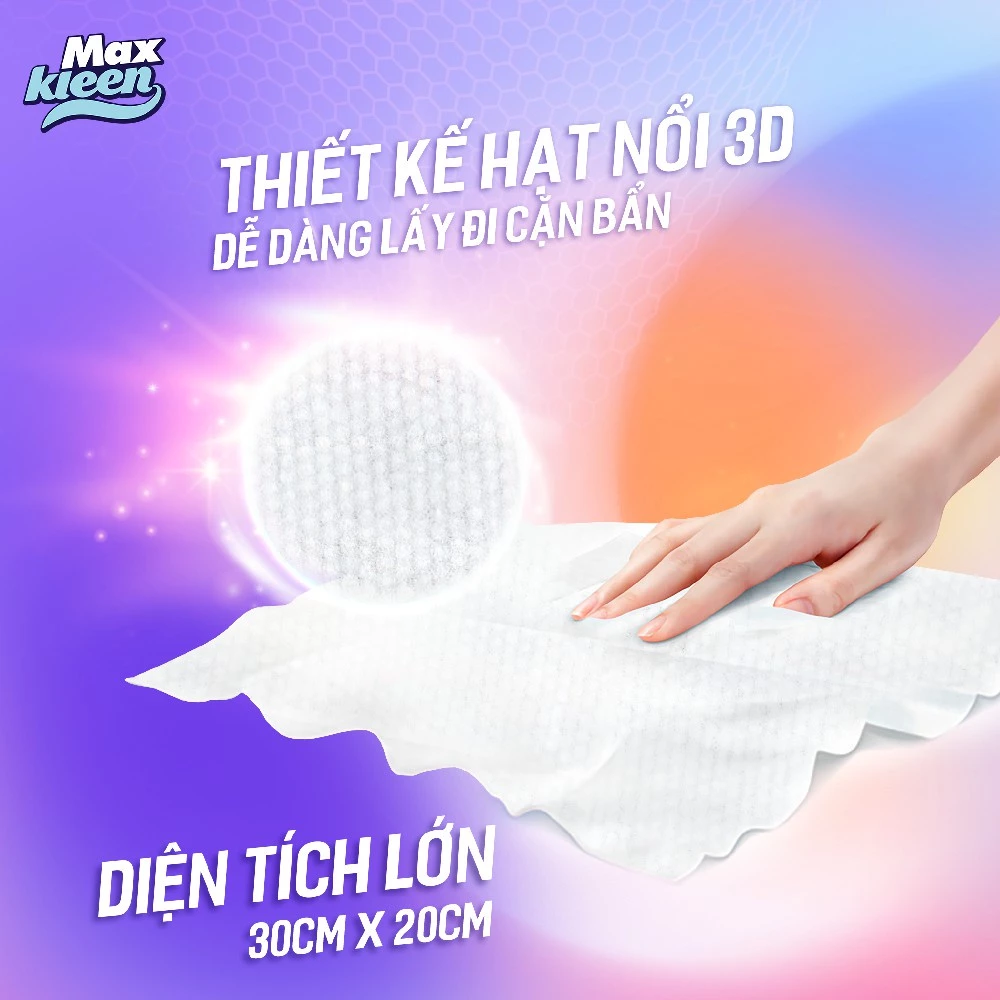  Khăn Ướt Lau Bề Mặt Đa Năng MaxKleen 30x20cm (30 miếng) 