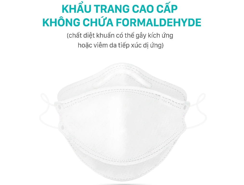  Khẩu Trang NIVA 4D Mask KF94 Dành Cho Trẻ Em Hộp 25 Chiếc Ngăn Bụi Mịn, Kháng Khuẩn, Không Kích Ứng Da 