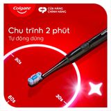  Bàn chải điện Colgate dùng pin, công nghệ sóng âm sạch mảng bám, hỗ trợ trắng răng 