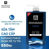  Sữa tắm Romano hương nước hoa Classic/ Attitude/ Force/ Gentleman 650g/chai - 4 mùi hương 