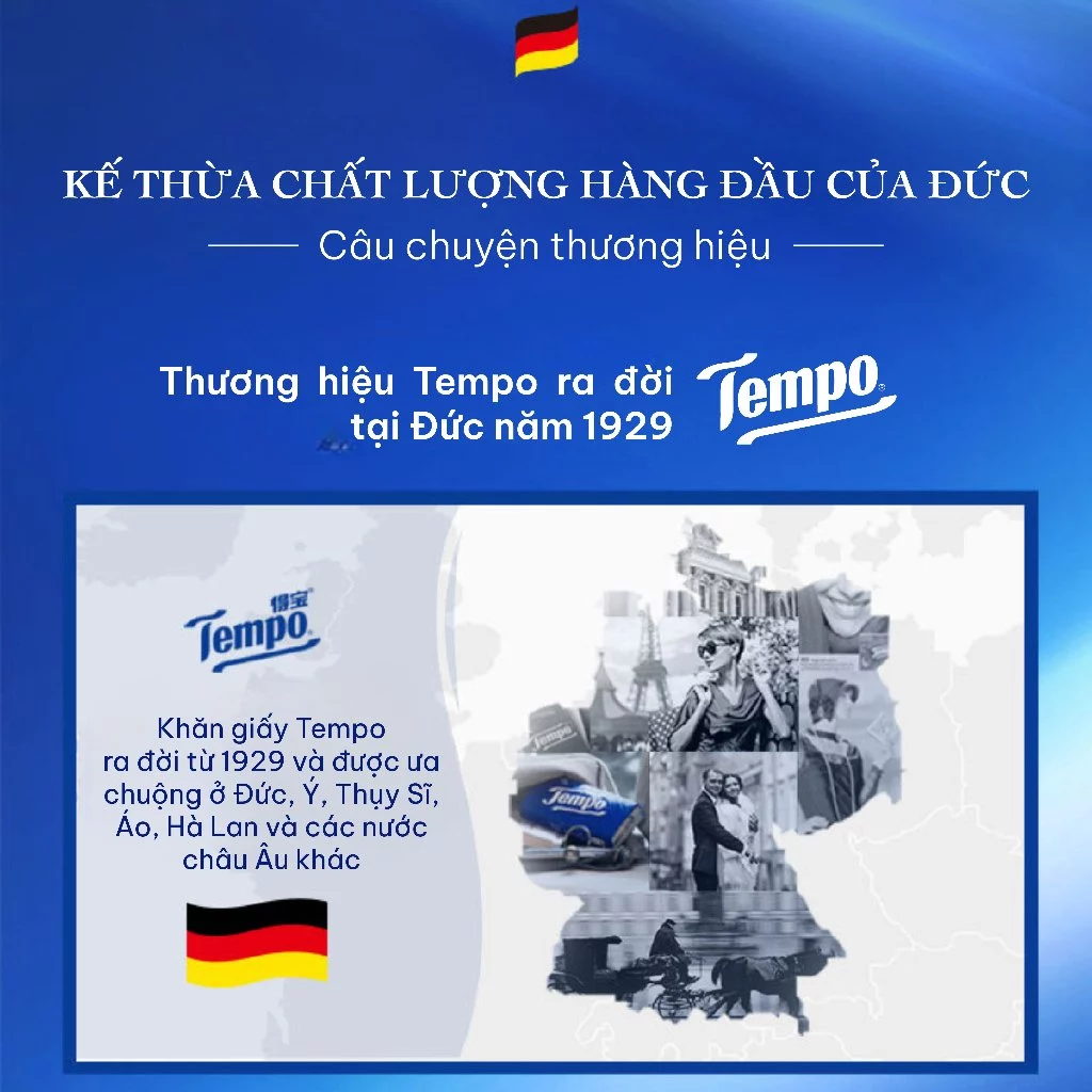  Khăn Giấy Rút Cao Cấp Tempo - 4 Lớp Bền Dai, An Toàn Cho Da 