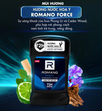  Sáp ngăn mùi cho nam Romano 50g - Khử mùi 72H, lưu hương Ý dài lâu 