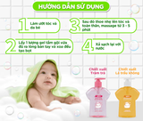 Sữa Tắm Gội Em Bé HIPPY Chiết Xuất Lá Trầu Không 370ml – Dịu nhẹ, sạch rôm sẩy, an toàn da nhạy cảm 