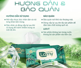  Khăn ướt Lamy gói 100 tờ không mùi không cồn không parabens cao cấp an toàn dành cho bé 