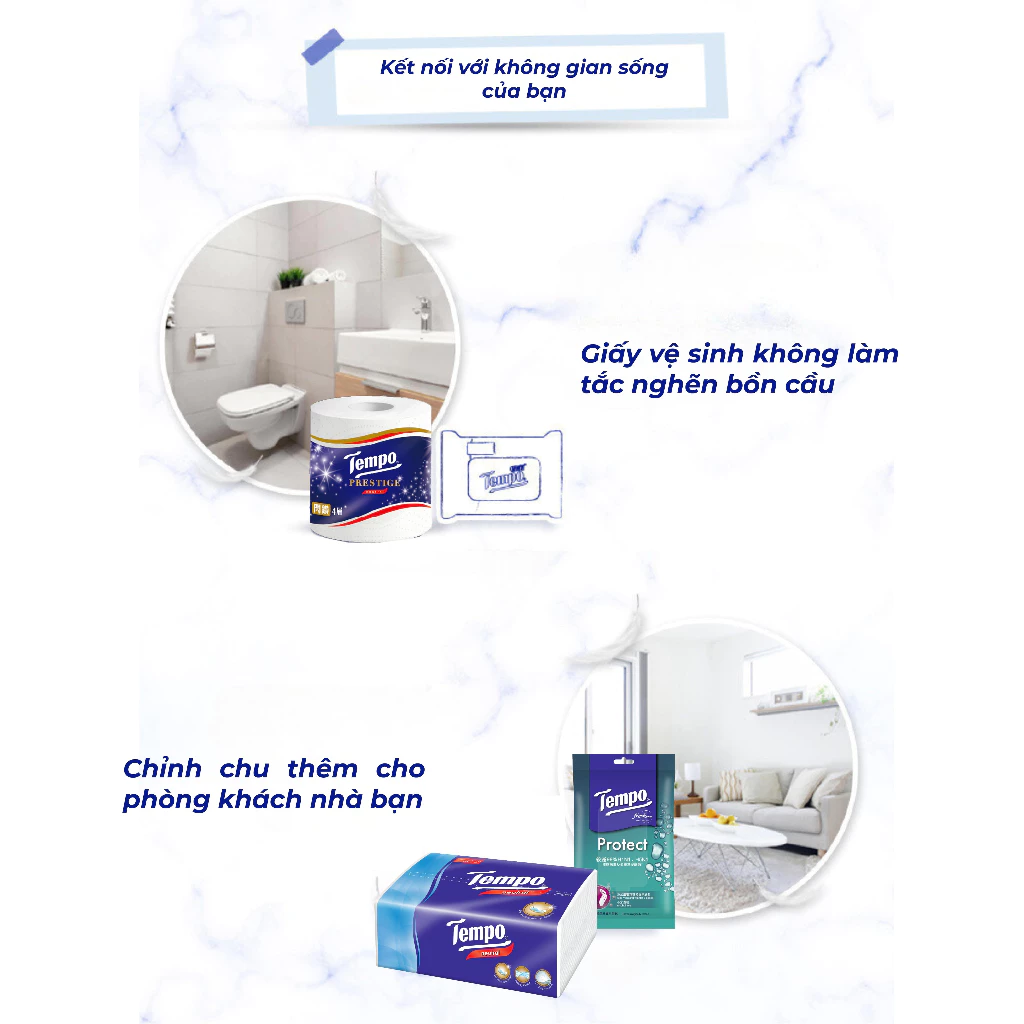  Giấy Vệ Sinh Cao Cấp Prestige 4 Lớp Tempo Bền Dai Thương Hiệu Đức 
