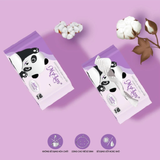  Khăn Cotton MyLan Gấu Trúc Tím Đa Năng 50 Tờ 160x200mm 