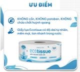  Giấy vệ sinh giấy cuộn cao cấp Ecotissue cuộn lớn 700gr tiết kiệm mềm mịn dai thấm hút tốt 