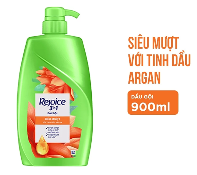  Dầu Gội REJOICE Siêu Mượt / Hoa Hồng Jeju/ Lavender Hàn Quốc/ Giảm Ngứa Da Đầu/ Nước Hoa Mẫu Đơn - Chai 900 ML 