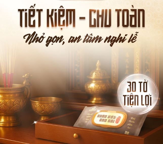  Khăn ướt bao sái lau bàn thờ EcoWipes gói 30 khăn Hương Trầm 