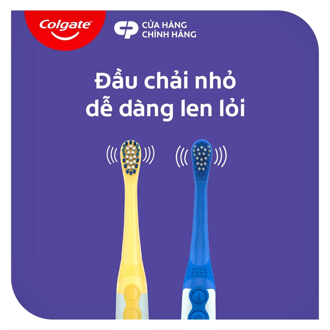  Bàn chải đánh răng điện Colgate Sonic Minion dành cho bé công nghệ sóng âm 