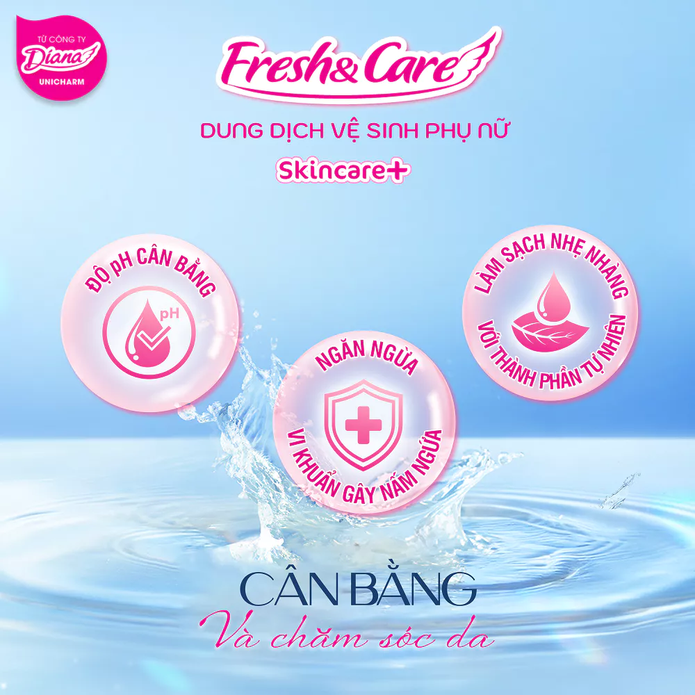  Dung dịch vệ sinh phụ nữ Fresh&Care Skincare+ 150ml/250ml 