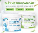  Giấy vệ sinh giấy cuộn cao cấp EcoWipes dày 3 lớp có lõi/ không lõi mềm mịn dai thấm hút tốt 