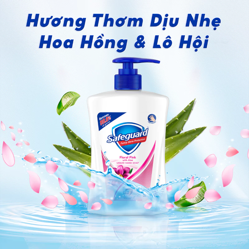  Lốc 3 Xà Bông Cục SAFEGUARD Sạch 99% Vi Khuẩn & Dịu Nhẹ Cho Da Trắng 115-125Gx3 