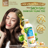  Dầu Gội LASHE SUPERFOOD Ngăn Gãy Rụng Tóc/Phục Hồi Hư Tổn /Sạch Gàu Giảm Rụng /Sạch Gàu Mềm Mượt 300G/ 640G/ 630G/ 1.1KG 