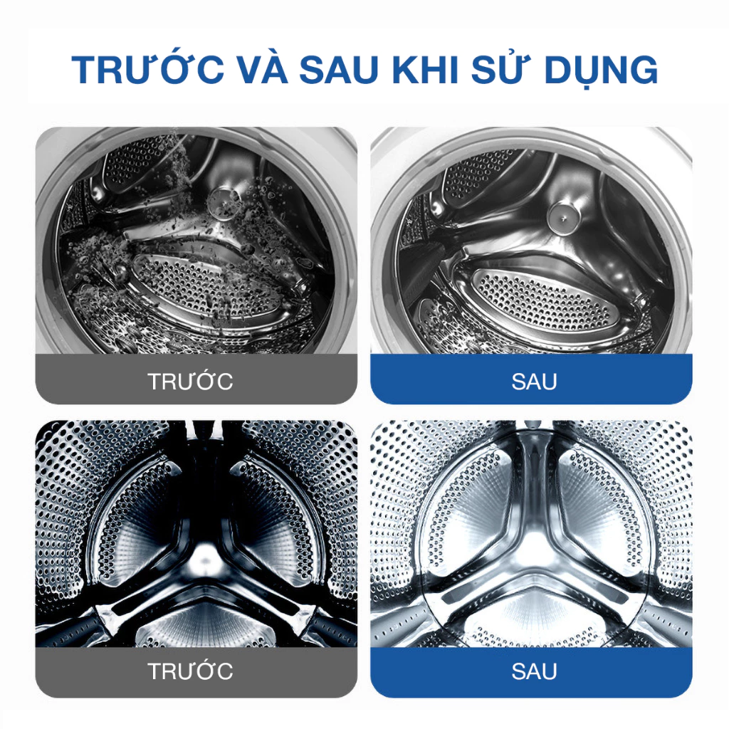  Bột Tẩy Lồng Máy Giặt Cao Cấp CleanZ Giúp Làm Sạch Và Loại Bỏ Cặn Bẩn Hiệu Quả - Hộp 200g 