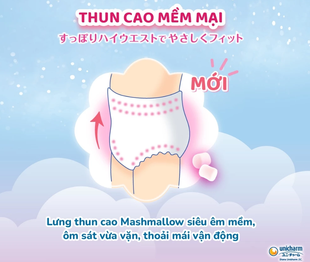  Tã quần cao cấp Moony Bé Gái/Bé Trai XXXL14 