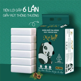  Khăn Giấy Rút Đáy Đa Năng MyLan Cao Cấp 2 Lớp Dập Vân 3D Mềm Dai Thấm Hút Tốt 386 Tờ/Dây 