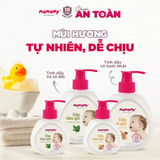  Dầu tắm gội cho bé Mamamy gốc thực vật thiên nhiên, dịu lành tinh dầu bưởi & tía tô 