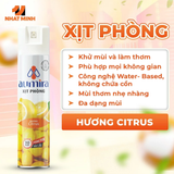  Xịt Thơm Phòng Aumira 280ml 5 Mùi Hương Đánh Bay Mùi Hôi, Lan Tỏa Hương Thơm Tươi Mát 
